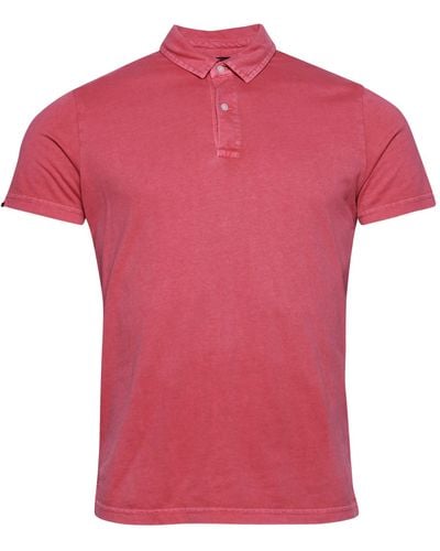 Superdry Studios Jersey Polo M1110323A Paradise Pink S Hombre - Rosa