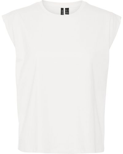 Vero Moda Vmpanna Glenn Sl Top Noos T-shirt - White