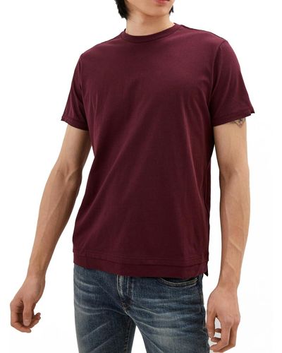 DIESEL T-diamantik-new Burgundy T-shirt - Purple