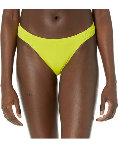 Amazon Essentials Side Tab Bikini Swimsuit Bottom - Yellow