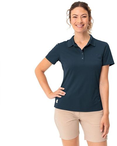 Vaude T-Shirt Essential Polo Shirt Dark sea 42 - Blau