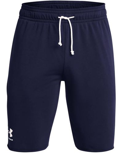 Under Armour Rival Terry Shorts, - Blue