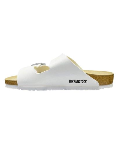 Birkenstock Gizeh Birko-Flor Patent White Sandali 40 EU - Nero