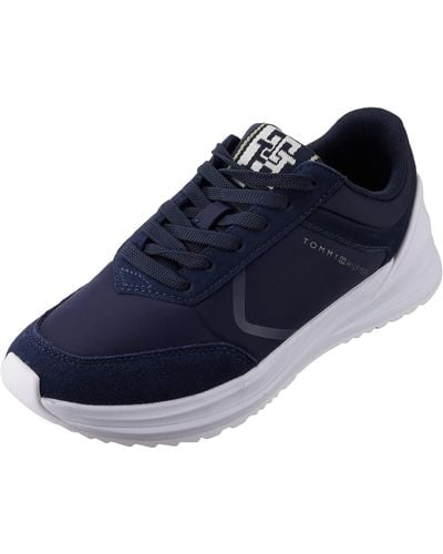 Tommy Hilfiger Mujer Sneakers Running Cleated Runner Zapatillas Deportivas - Azul