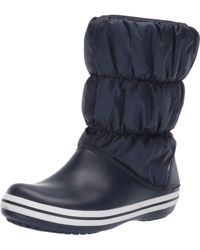 Crocs™ Damen Winter Puff Boots Schneestiefel - Blau