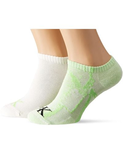 Calvin Klein Zapatillas Distorted Calcetines - Verde