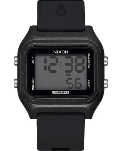 Nixon Digital Quarz Uhr mit Silikon Armband A1399-004-00 - Schwarz