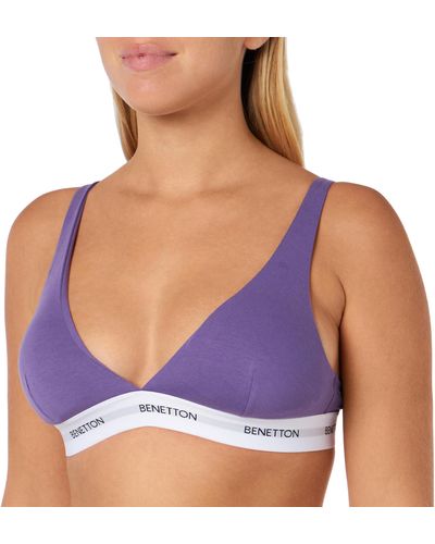 Benetton Bra 3op81r00n Underwear - Purple
