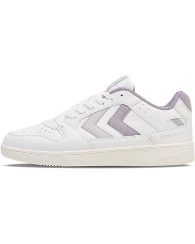 Hummel Sneaker St. Power White/Lilac Grey/Lunar Rock Größe 40 - Weiß