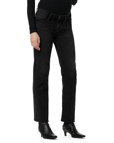 Hudson Jeans Remi Straight Ankle Maternity Jeans - Black