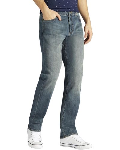 Lee Jeans Big Tall Performance Series Extreme Motion Athletic Fit Tapered Leg Jean - Blue