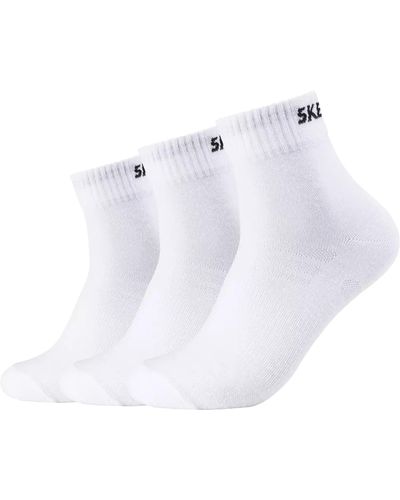 Skechers 3 Paar Quarter Socken SK42017 - Weiß