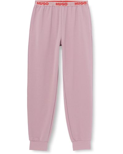 HUGO Sporty Logo Trousers Loungewear_pant - Pink