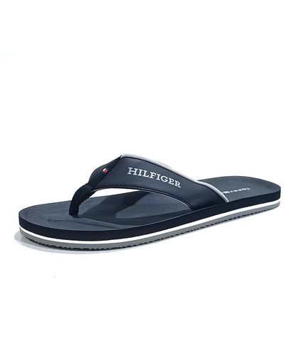 Tommy Hilfiger Comfort Hilfiger Beach Sandal Flip Flop - Black