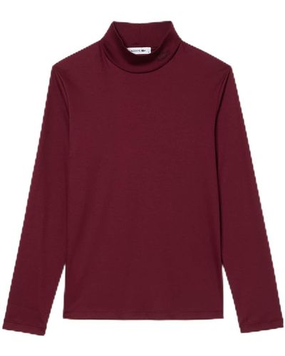 Lacoste Tf2310 t shirt manches longues sport - Rouge
