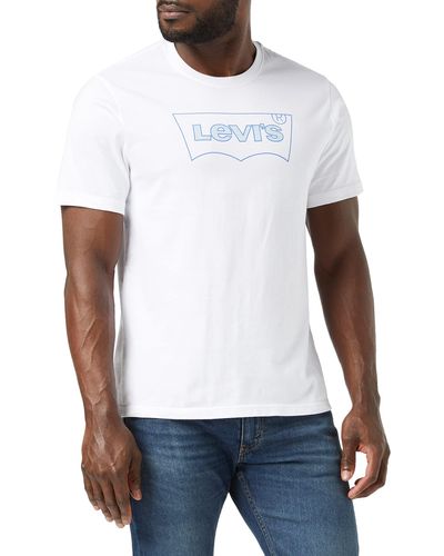 Levi's Ss Relaxed Fit Tee T-Shirt,Outline Bw White,S - Weiß