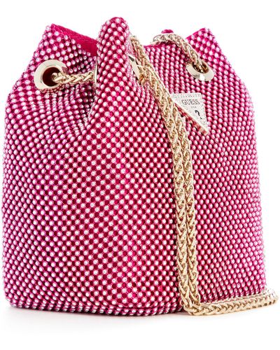 Guess Lua Pouch Fuchsia - Rot