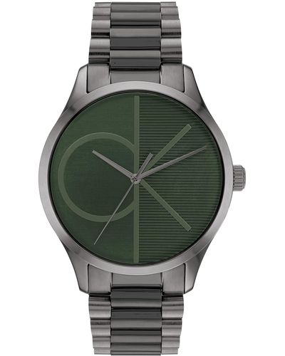 Calvin Klein Analogue Quartz Watch Unisex With Silver Stainless Steel Mesh  Bracelet - 25200033 in Metallic | Lyst UK