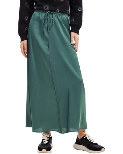 Desigual Woven Skirt Long - Green