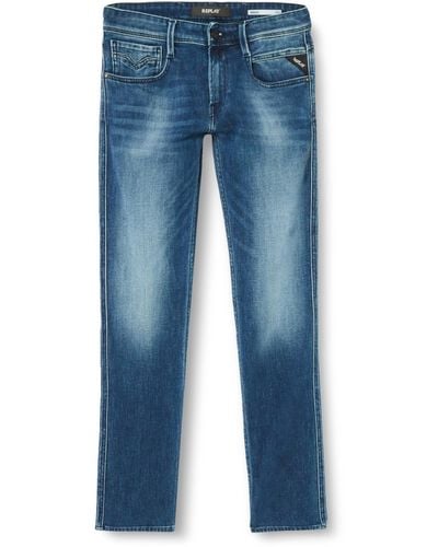 Replay Jeans Anbass Slim-Fit X-Lite mit Stretch - Blau