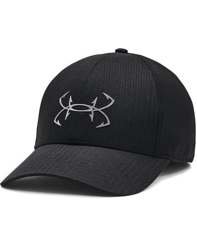 Under Armour Standard Iso-Chill ArmourVent Fish Adjustable Cap, - Noir