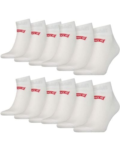 Levi's 12 Pairs of Levis 168SF Mid Cut Socks Sneaker Socks Stockings 903051001 - Rose