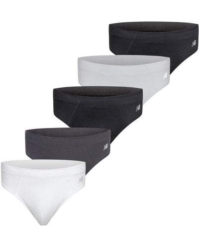 New Balance Ultra Comfort Cotton Performance Briefs Underwear - Gray