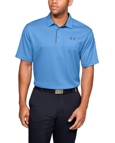 Under Armour Tech Golf Polo T-Shirt - Blau