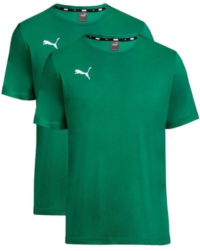 PUMA Shirt 2er Pack Doppelpack - Green - Gr. - Grün