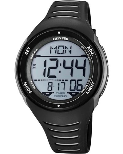 Calypso St. Barth Digital Quartz Watch With Plastic Strap K5807/6 - Grey