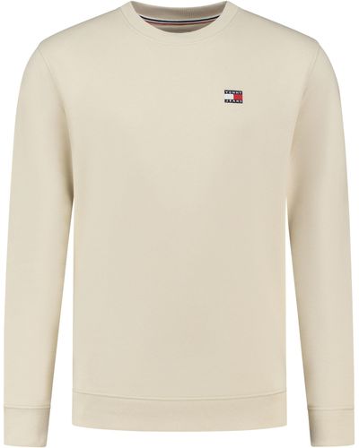 Tommy Hilfiger Tjm Reg Badge Crew Ext Dm0dm17986 Pullover Sweatshirt - White
