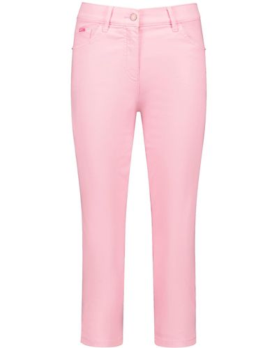 Gerry Weber 3/4 Jeans SOL꞉INE BEST4ME High Light unifarben 3/4 Länge Milkshake 46 - Pink