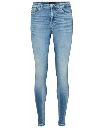 Vero Moda VMSOPHIA HR Jeans RI351 NOOS Skinny Jeanshose - Blau