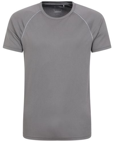 Mountain Warehouse Shirt Endurance pour - Haut Respirant idéal pour Automne - Gris