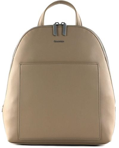 Calvin Klein Ck Must Dome Backpack Bags - Natural