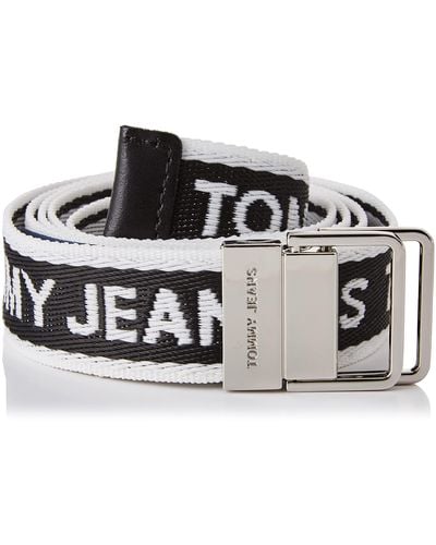 Tommy Hilfiger TJW Mini Logo Tape Belt Cintura - Nero