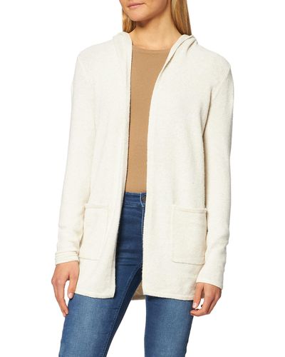 Vero Moda Vmdoffy Ls Open Hood Cardigan Ga Noos Jumper - White