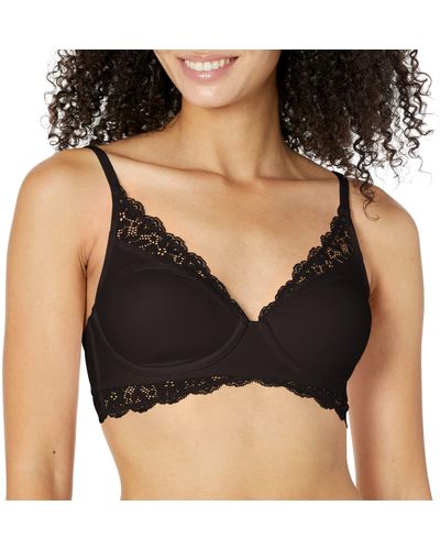 Maidenform Pure Comfort Dm1190 Bralette aus Spitze BH - Schwarz