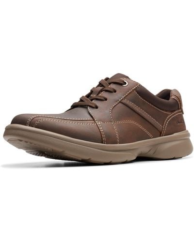 Clarks Derby Lace-up Oxford Flat - Brown
