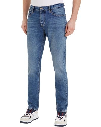 Tommy Hilfiger Jeans Uomo Ryan Regular Straight Elasticizzati - Blu