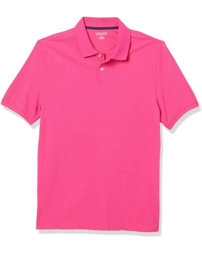 Amazon Essentials Piqué-Poloshirt aus Baumwolle - Pink