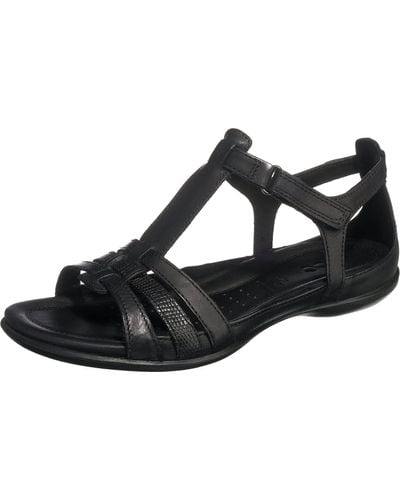 Ecco Flash T-strap Sandal - Black