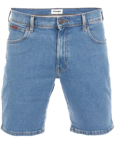 Wrangler Jeans Short Texas Stretch Regular Fit - Blau