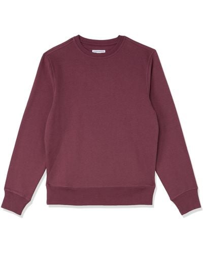Amazon Essentials Sweat-Shirt à col Rond en Polaire - Violet