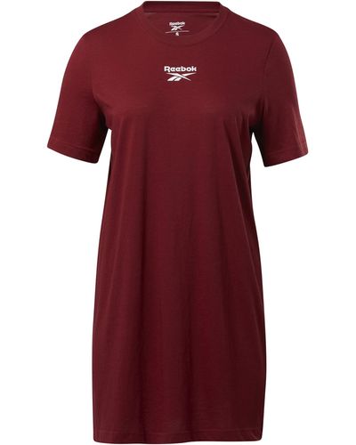 Reebok Ri Tshirt Dress Kleid - Rot