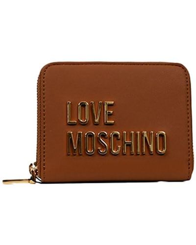 Love Moschino Lettre portefeuille femme en cuir synthétique femme - Marron
