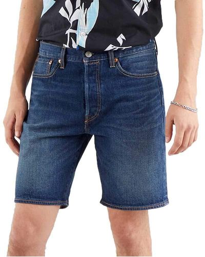 Levi's 501 Hemmed Denim Shorts - Blauw