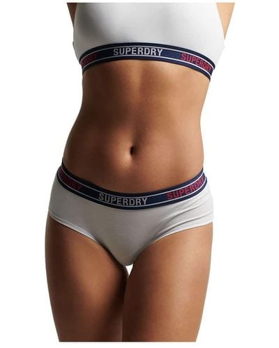 Superdry US Organic Cotton Large Logo Bikini Briefs - Womens Sale