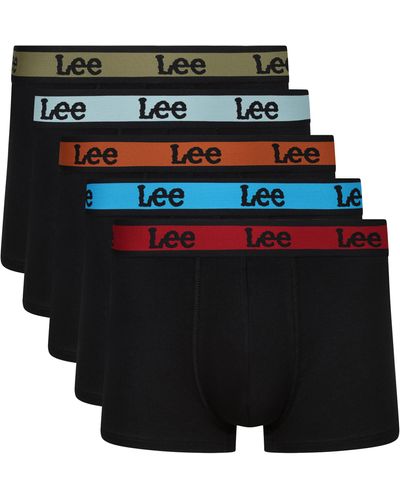 Lee Jeans Boxer Shorts in Black | Cotton Trunks Boxershorts, - Schwarz