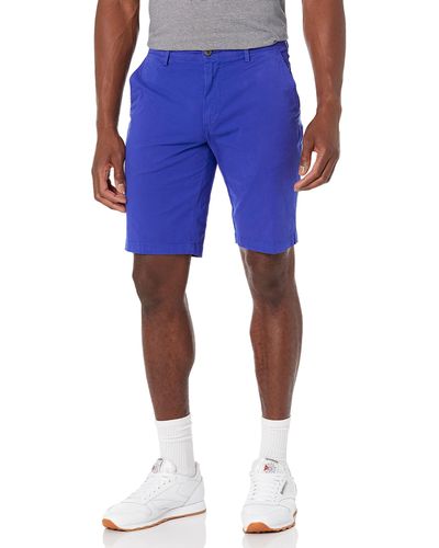 Goodthreads Marca Amazon – – pantalones cortos de corte chino sin pinzas en la parte delantera con tiro de 28 cm para - Azul